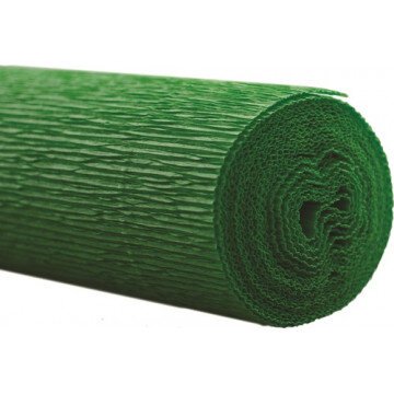 Бумага для творчества крепир.флорист. 50x250см,128г/м2,зеленая,170522