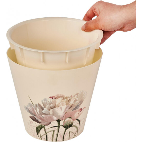 Горшок для цветов London 230 мм, 5л Садовый пион ING6206СП