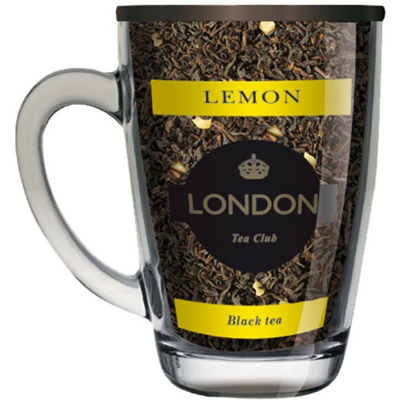 Чай черный ?Лимон? ТМ London Tea Club 70г в стеклянной кружке Чай черный ?Лимон? ТМ London Tea Club 70г в стеклянной кружке
