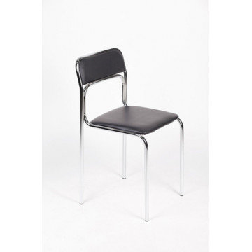 Стул UP_Аскона каркас хром, к/з черный Z11 Стул UP_Аскона каркас хром, к/з черный Z11
