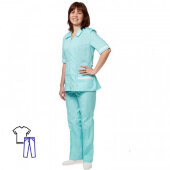 Костюм медицинский м09-КБР св. мор.волн (р.60-62) 170-176