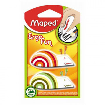 Ластик Maped EgroFun, винил, фигурный, цв.в ассорт,2шт/блист.57,5х22,5х10мм