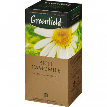 Чай Greenfield Rich Camomile травяной фольгир.25пак/уп 0432-10 Чай Greenfield Rich Camomile травяной фольгир.25пак/уп 0432-10
