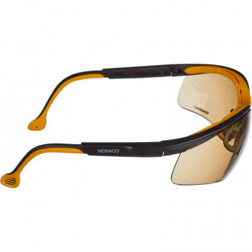 Очки защитные открытые РОСОМЗ О50 MONACO коричневые (артикул произв 15044)