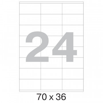 Этикетки самоклеящиеся Promega label 70х36 мм/24 шт. на листе А4 (100 л.