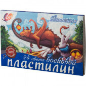 Пластилин восковой Луч Фантазия 24цв стек 420г 25С 1525-08