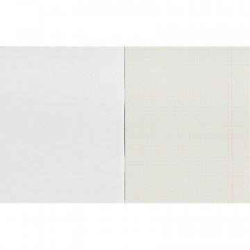 Тетрадь общая А5,48л,клет,скреп,обл.бумвинил,блок офсет-2 Синяя 047613