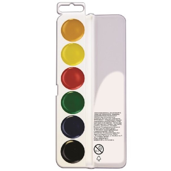 Краски акварельные Луч Классика  6 цв., б/кисти, 19С 1282-08