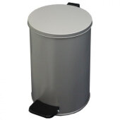 Урна педальная круглая 10 л серый металлик, 200 ммx310 мм Урна педальная круглая 10 л серый металлик, 200 ммx310 мм
