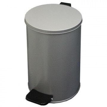 Урна педальная круглая 10 л серый металлик, 200 ммx310 мм Урна педальная круглая 10 л серый металлик, 200 ммx310 мм