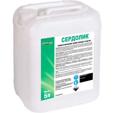 Профессиональная химия Сердолик 5л сильно пенное ср-во для полов и поверхн