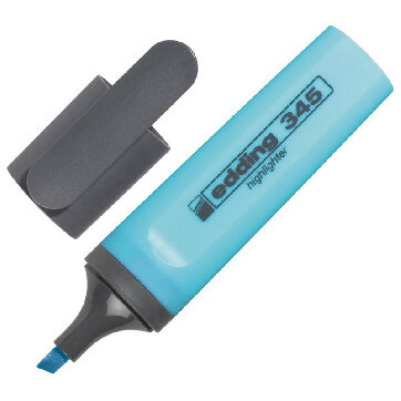 Маркер выделитель текста EDDING E-345/10 синий 1-5мм