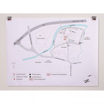 Зажимы роликовые на клейком держ, цвет серебр,10шт./уп Арт.произв.6241094