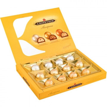 Набор конфет А.Коркунов ассорти молочный шоколад 110 г