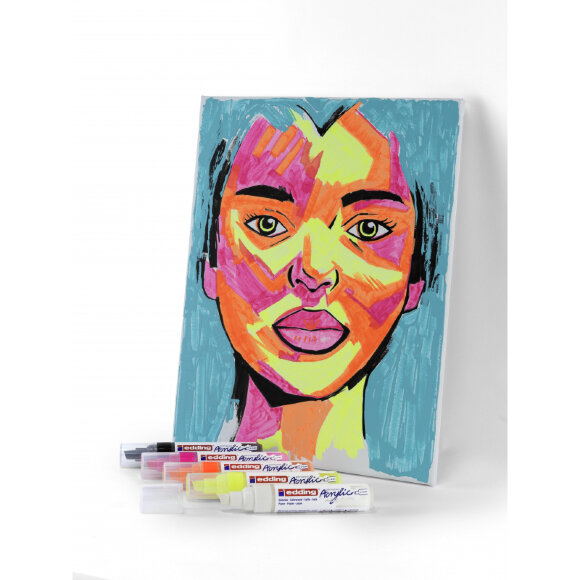 Маркер акриловый Edding 5000/928.скош.нак. 5-10 мм. Цвет Мята