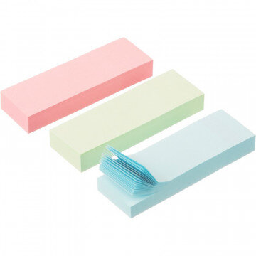 Клейкие закладки бумажные 3цв.по 100л. 25ммх76 Attache Клейкие закладки бумажные 3цв.по 100л. 25ммх76 Attache