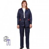 Спец.одежда летняя Костюм жен. л12-КБР син/красн.(р.56-58)170-176 Спец.одежда летняя Костюм жен. л12-КБР син/красн.(р.56-58)170-176