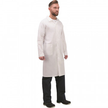 Халат Рабочий мужской/у02-ХЛ белый (р.52-54) 170-176