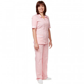Костюм медицинский м09-КБР розовый (р.48-50) 158-164