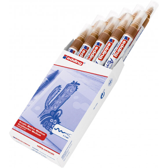 Маркер акриловый Edding 5100/919.кругл.нак. 2-3 мм.Светло-коричневый/Hazel