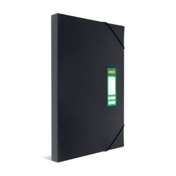 Папка на резинках Attache пластиковая А3, шир. кор. 30 мм, черный