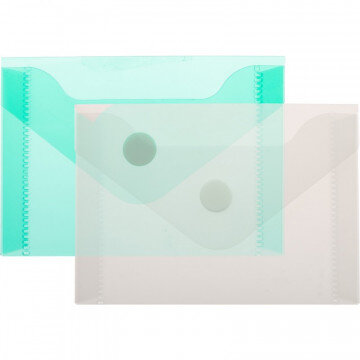 Папка -конверт на кнопке А7 105x74мм 180 мкм  ассорти,Attache  20шт.уп.