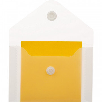 Папка -конверт на кнопке А7 105x74мм 180 мкм  ассорти,Attache  20шт.уп.