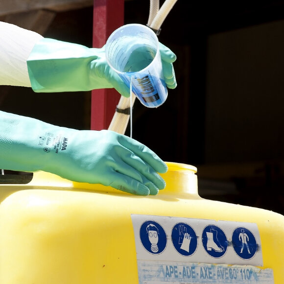 Перчатки защитные нитриловые MAPA Ultranitril 492 (р.7)