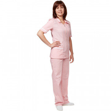 Костюм медицинский м09-КБР розовый (р.60-62) 158-164