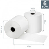 Ролики для касс  Promega  80х60-62х18 , 6шт/уп, 9уп/кор (335983)