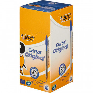 Ручка шариковая BIC Cristal синий 0,4мм Франция Ручка шариковая BIC Cristal синий 0,4мм Франция