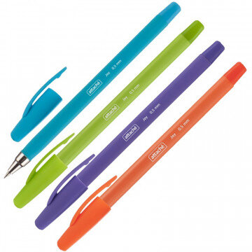 Ручка шариковая Attache Joy 0,5мм, синий, шарик., неавт., б/манж. Ручка шариковая Attache Joy 0,5мм, синий, шарик., неавт., б/манж.