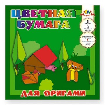 Набор для творчества 8цв,8л,А5,оригами,апплика,С0263-01/02/03/04
