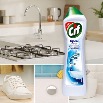 Чистящее средство универсальное CIF Актив чистящий крем 500мл