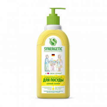 Средство для мытья посуды Synergetic 500мл с дозатором