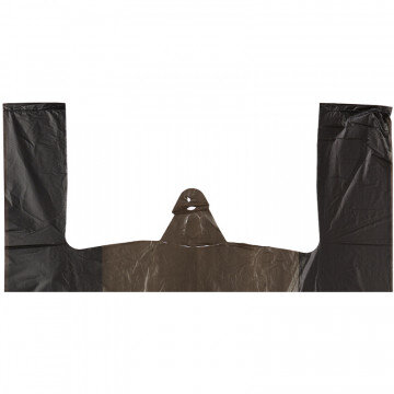 Пакет-майка ПНД 38+20х68 15мкм 100шт./уп. черный