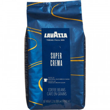 Кофе Lavazza Super Crema в зернах, 1 кг Кофе Lavazza Super Crema в зернах, 1 кг