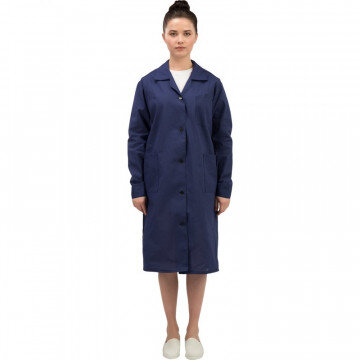 Халат Рабочий женский/у02-ХЛ синий (р.40-42) 158-164