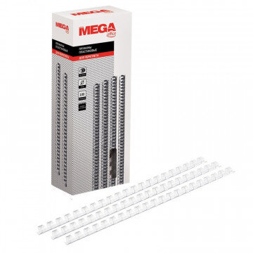 Пружины для переплета пластиковые Promega office 10мм прозр. 100шт/уп.