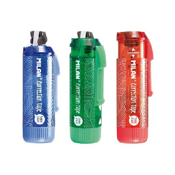 Корректирующая лента 5ммх6м MILAN, вращающийся наконечник, 1303925 Корректирующая лента 5ммх6м MILAN, вращающийся наконечник, 1303925