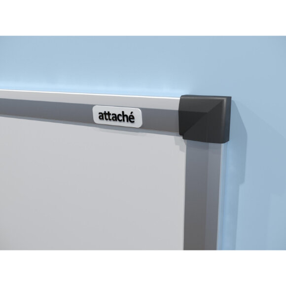 Доска магнитно-маркерная Attache Economy 45х60 см мет.бел. профиль черн.угл