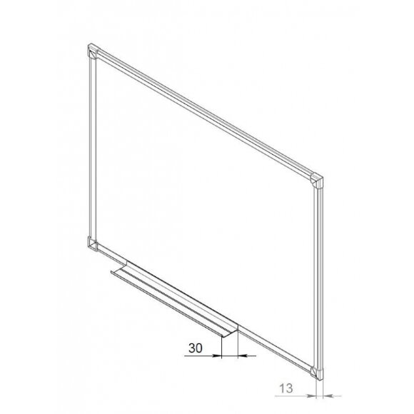 Доска магнитно-маркерная Attache Economy 45х60 см мет.бел. профиль черн.угл