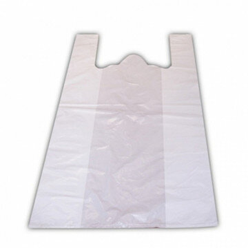 Пакет майка 28+15х54/15мкм, 100шт/уп, белый S