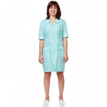 Халат медицинский м09-ХЛ св. мор.волн (р.60-62) 170-176