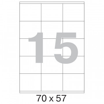 Этикетки самоклеящиеся Promega label 70х57 мм/15 шт. на листе А4 (100 л.