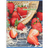 Тетрадь общая А4,80л,кл,гребень, мел.карт. Сладкая ягода в ассор ТО80А49547