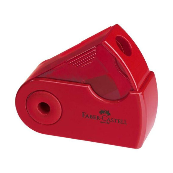 Точилка Faber-Castell Sleeve Mini, 1 отверстие, контейнер, красная/синяя Точилка Faber-Castell Sleeve Mini, 1 отверстие, контейнер, красная/синяя