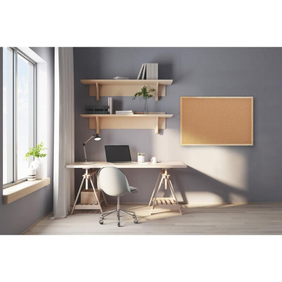 Доска пробковая 60х90 Attache Economy деревянная рама Доска пробковая 60х90 Attache Economy деревянная рама