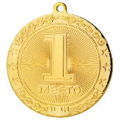 Медаль 1 место 45 мм золото DC#MK181