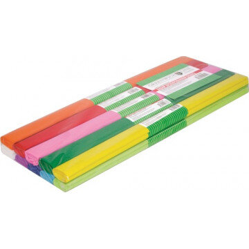 Бумага для творчества креп.бумага, 10рул., 50x250см, 32г/м2,ассорти,CR25090
